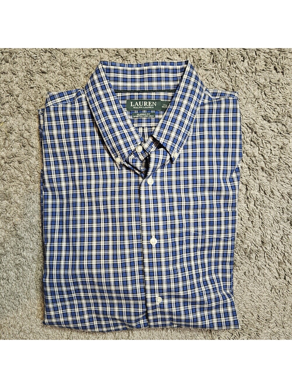 Lauren Ralph Lauren Classic Fit Stretch Non-Iron Shirt – 17.5 / 36-37 (XL)